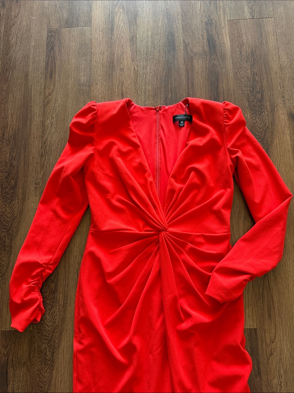 Tadashi Shoji Long Sleeve Mermaid Gown - Picture 5 of 8